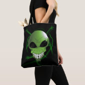 Sac fourre-tout Alien vert (De près)
