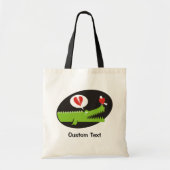 Sac fourre-tout Alligator amoureux (Devant)