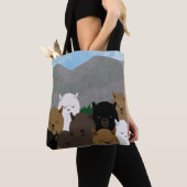 Sac fourre-tout Allover Alpacas (De près)