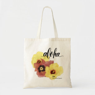 Sac fourre-tout Aloha Hau Hibiscus Aloha (dos blan