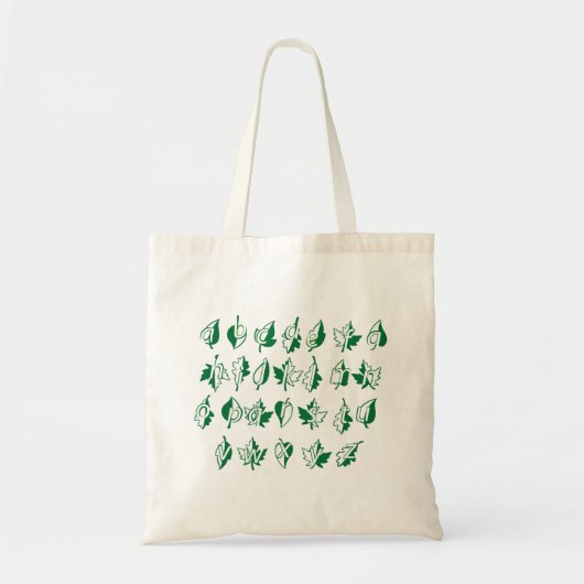 Sac fourre-tout Alphabet vert (Devant)