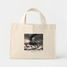 Sac fourre-tout - American Railroad Scene : Neige