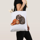 Sac fourre-tout amis singes mignons – Bébé singe a (De près)