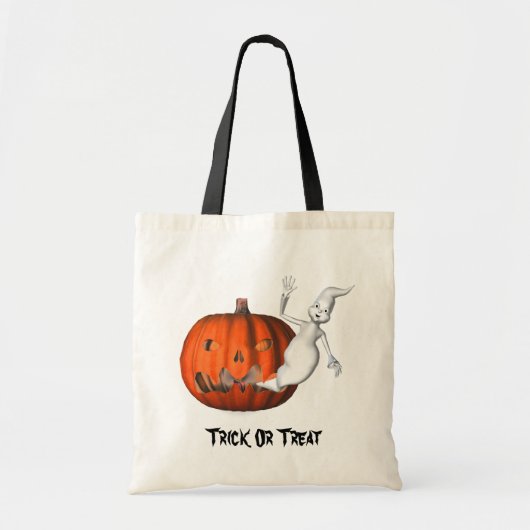Sac fourre-tout amusant de Ghost Jack-o'-lantern H (Devant)