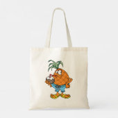 Sac fourre-tout ananas buvant du lait de coco (Dos)