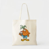 Sac fourre-tout ananas buvant du lait de coco (Devant)