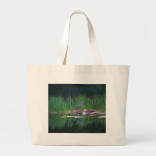 Sac fourre-tout animal à art de réflexions bleues