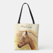 Sac fourre-tout animal Sunny Brown Gold Horse (Dos)