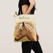Sac fourre-tout animal Sunny Brown Gold Horse (De près)