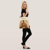Sac fourre-tout animal Sunny Brown Gold Horse (Sur le modèle)