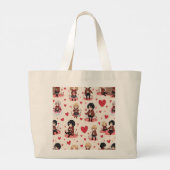 SAC FOURRE-TOUT ANIME DE LA JOURNÉE DE VALENTINE (Dos)