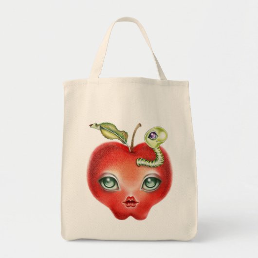 Sac fourre-tout anthropomorphe pomme (Devant)