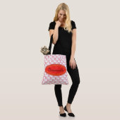 Sac fourre-tout (ao) - Plaque rouge et initiale (Sur le modèle)