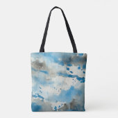 sac fourre-tout aquarelle abstraite (Dos)