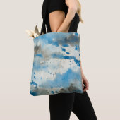 sac fourre-tout aquarelle abstraite (De près)