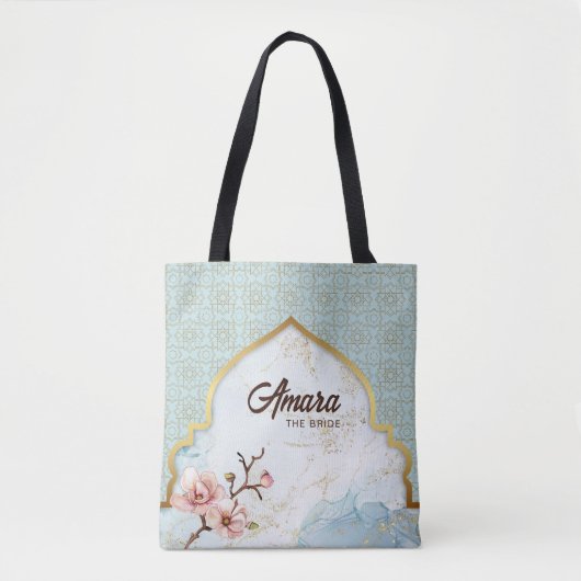 Sac fourre-tout Arabesque Bride – Arche bleu clair (Devant)