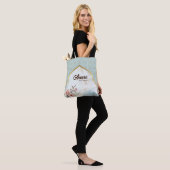 Sac fourre-tout Arabesque Bride – Arche bleu clair (Sur le modèle)
