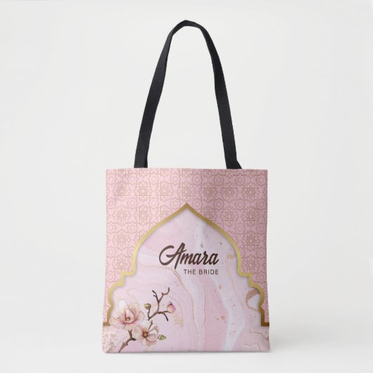 Sac fourre-tout Arabesque Bride – Arche rose blush (Devant)