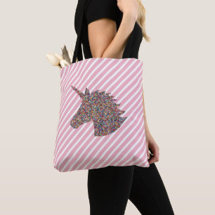 Sac fourre-tout Arc-en-ciel Unicorne Silhouette Sp