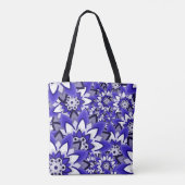 Sac fourre-tout Artsy Blue Sunflowers (Dos)