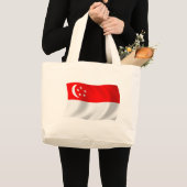 Sac fourre-tout au drapeau de Singapour (Devant (produit))