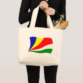 Sac fourre-tout au drapeau des Seychelles (Devant (produit))