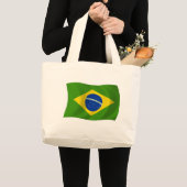 Sac fourre-tout au drapeau du Brésil (Devant (produit))