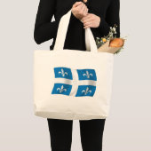 Sac fourre-tout au drapeau du Québec (Devant (produit))