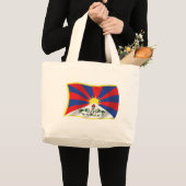 Sac fourre-tout au drapeau du Tibet (Devant (produit))