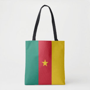 Sac fourre-tout au drapeau patriotique du Cameroun