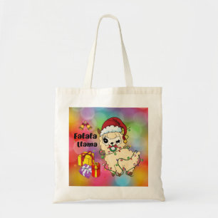 Sac fourre-tout au lama de Noël