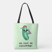 Sac fourre-tout « Aussi cool qu'un concombre » (Dos)