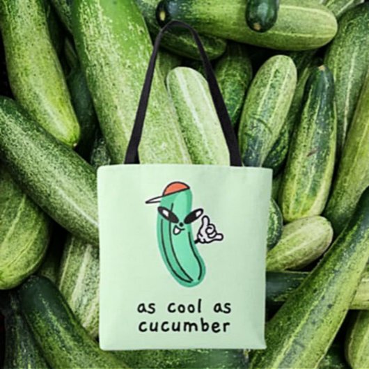 Sac fourre-tout « Aussi cool qu'un concombre »