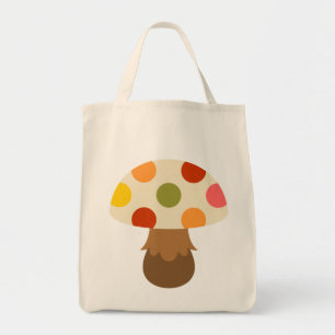 Sac fourre-tout aux champignons colorés
