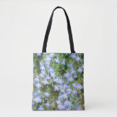 Sac fourre-tout aux fleurs bleues (Devant)