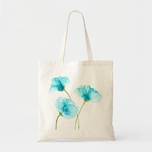 Sac fourre-tout aux fleurs bleues (Devant)