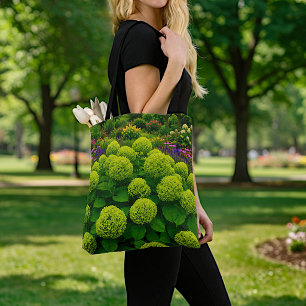 Sac fourre-tout aux hortensias verts