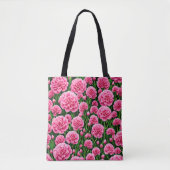 Sac fourre-tout aux oeillets roses (Devant)