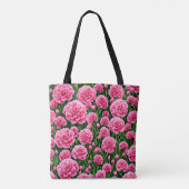 Sac fourre-tout aux oeillets roses (Dos)