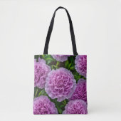 Sac fourre-tout aux œillets violet pâle (Devant)