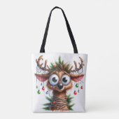 Sac fourre-tout aux rennes farfelus (Dos)