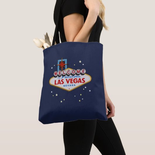 Sac fourre-tout aux signes Las Vegas (De près)