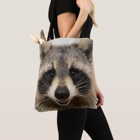 Sac fourre-tout avec "Animal" le Raccoon (De près)