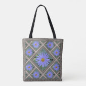 Sac fourre-tout avec Bleu Asters (Dos)