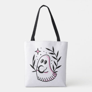 Sac fourre-tout avec conception de logo rose et no