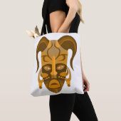 SAC FOURRE-TOUT AVEC CONCEPTION DE MASQUE TRADITIO (De près)