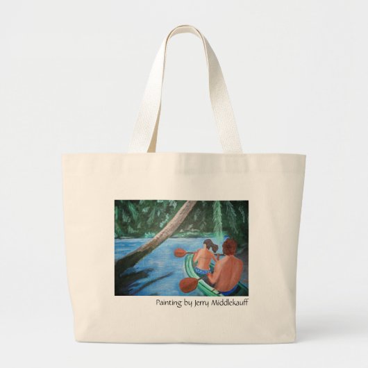 Sac fourre-tout avec des couples dans le canoë (Devant)