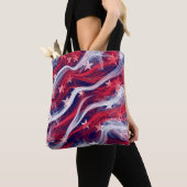 Sac fourre-tout avec design American Flag (De près)