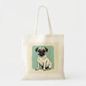 Sac fourre-tout avec design Carlin (Devant)