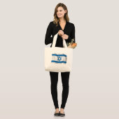 Sac fourre-tout avec drapeau d'Israël (Devant (modèle))